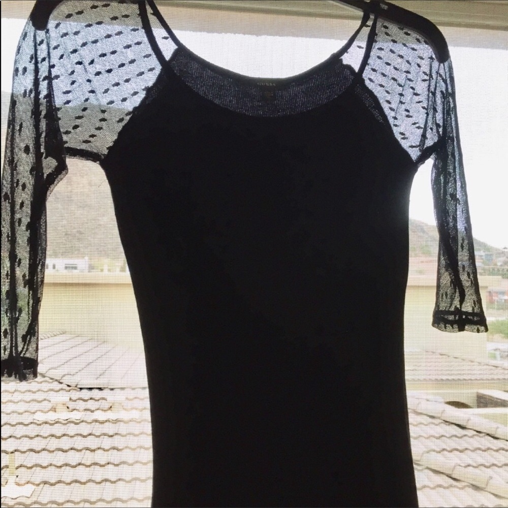 Guess Lace Sleeve Top